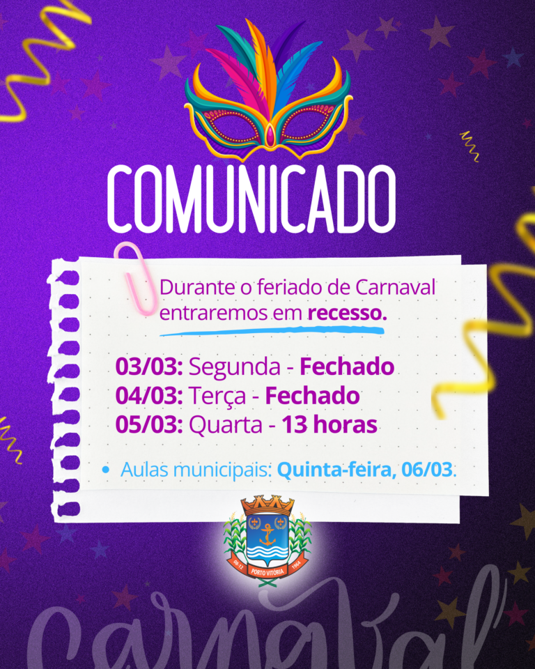 RECESSO CARNAVAL