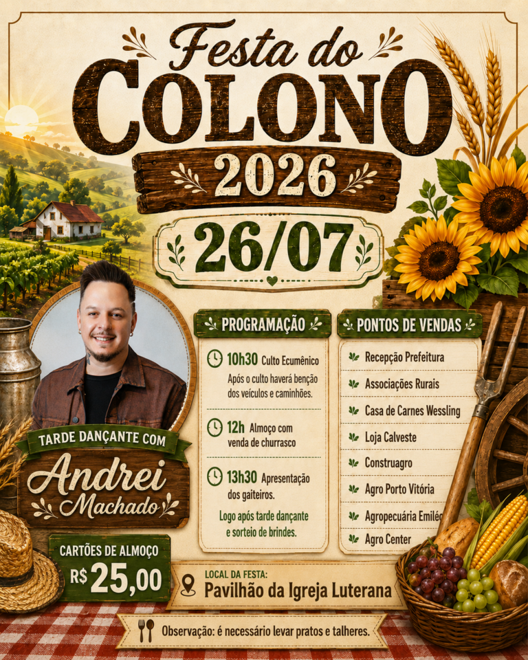FESTA DO COLONO 2026