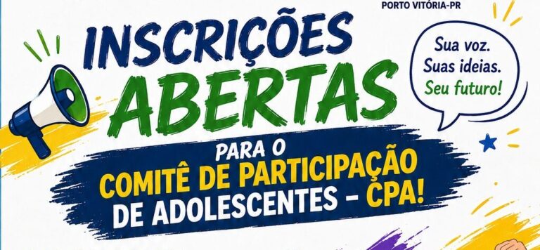 Inscrições Abertas para o Comitê de Participação de Adolescentes (CPA)